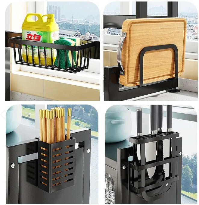 Escurridor de Platos con Gabinete Organizador para Cocina ✅