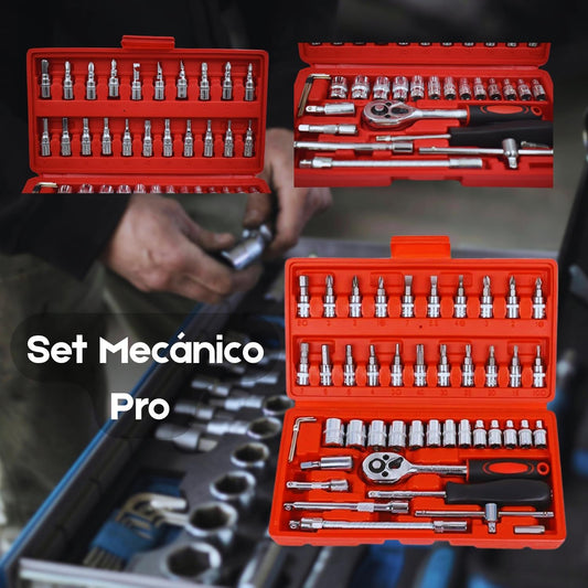 Juego de Copas Mecánicas Pro–Kit de Herramientas Completo