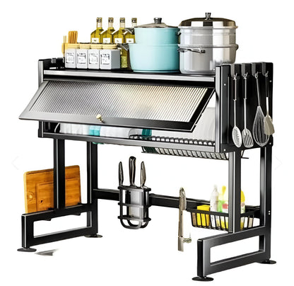 Escurridor de Platos con Gabinete Organizador para Cocina ✅