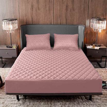 Combo Protector de Colchón premium  + Protectores de Almohada | Antiácaros y Acolchado ✨