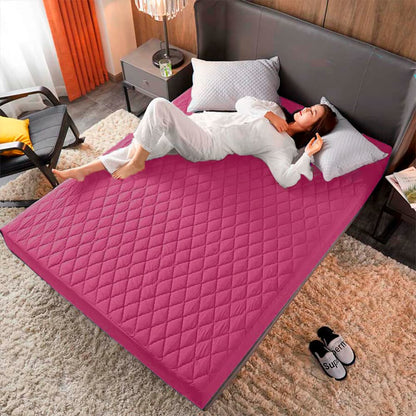 Combo Protector de Colchón premium  + Protectores de Almohada | Antiácaros y Acolchado ✨