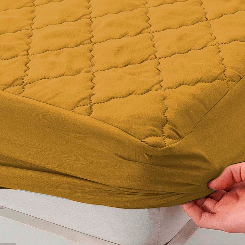 Combo Protector de Colchón premium  + Protectores de Almohada | Antiácaros y Acolchado ✨