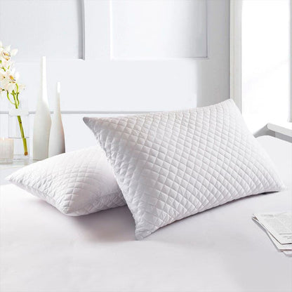 Combo Protector de Colchón premium  + Protectores de Almohada | Antiácaros y Acolchado ✨