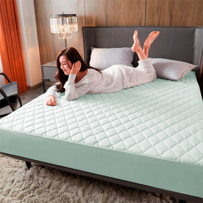 Combo Protector de Colchón premium  + Protectores de Almohada | Antiácaros y Acolchado ✨