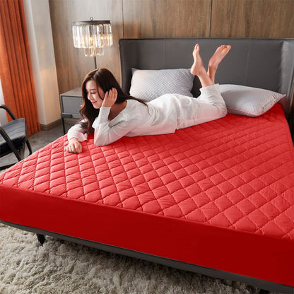 Combo Protector de Colchón premium  + Protectores de Almohada | Antiácaros y Acolchado ✨